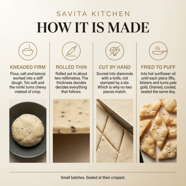 maida-nimki-how-it-is-made-hand-cut-process Maida Nimki – Homemade Bihari Namak Para with Kalonji