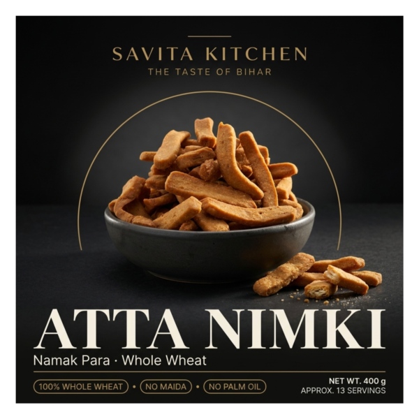 Atta Nimki — Whole Wheat Namak Para with Ajwain