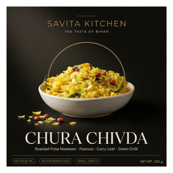 Chura Chivda — Roasted Poha Namkeen with Peanut & Curry Leaf
