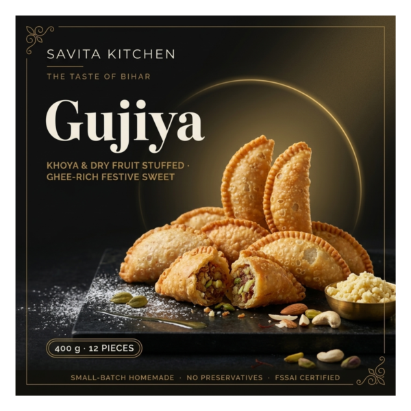Gujiya — Khoya & Dry Fruit Stuffed Festive Sweet
