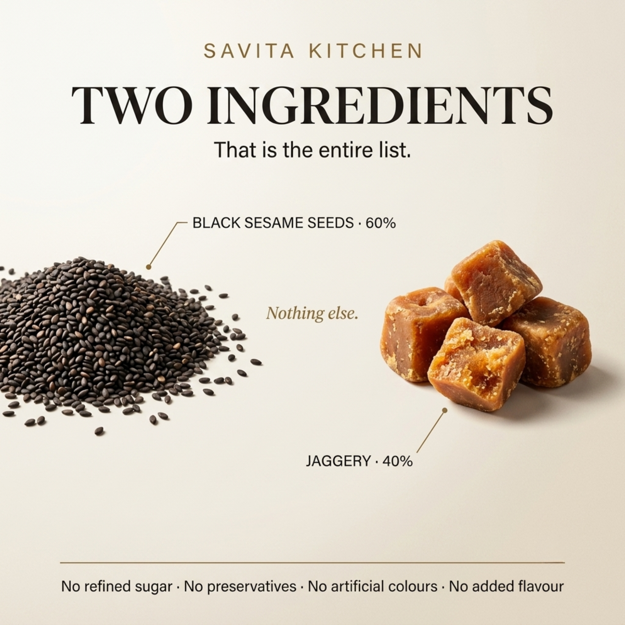 Kala Til Laddu — Black Sesame & Jaggery Laddu - Image 3