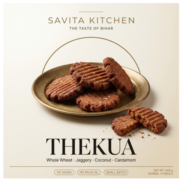 Thekua — Whole Wheat & Jaggery Cookies Made in Desi Ghee